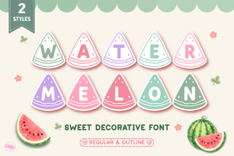 Discover the Creative Design Value of Watermelon Font