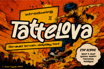 Tattelova Font for Creative Design Projects