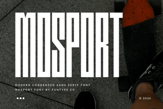 Mosport Font: Design Inspiration and Download