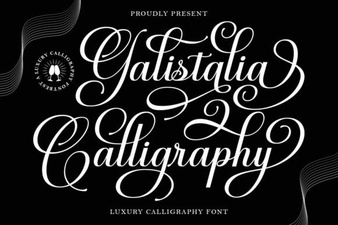 Galistalia Font for Creative Lettering Projects