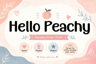 Hello Peachy Font Styles and How to Use Them