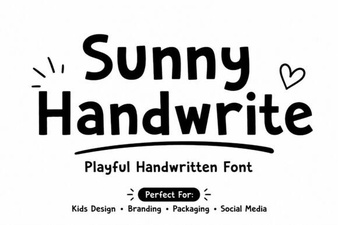 Sunny Handwrite Fonts for Creative Digital Projects