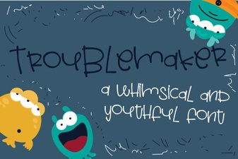 Troublemaker Font Styles for Creative Projects