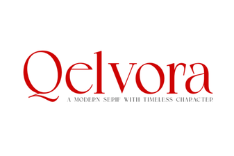 Qelvora Font: Modern Design and Creative Projects